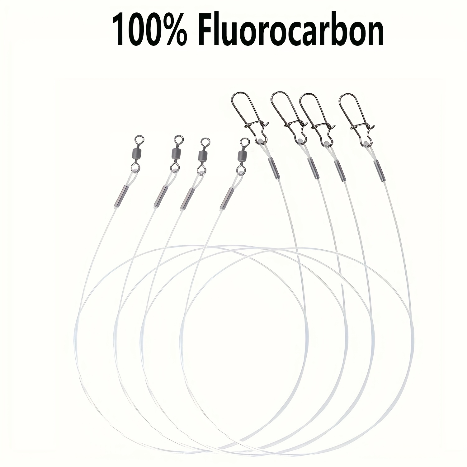 Fluorocarbon Line - 12 قطعة 100% خط صيد الفلوروكربون
