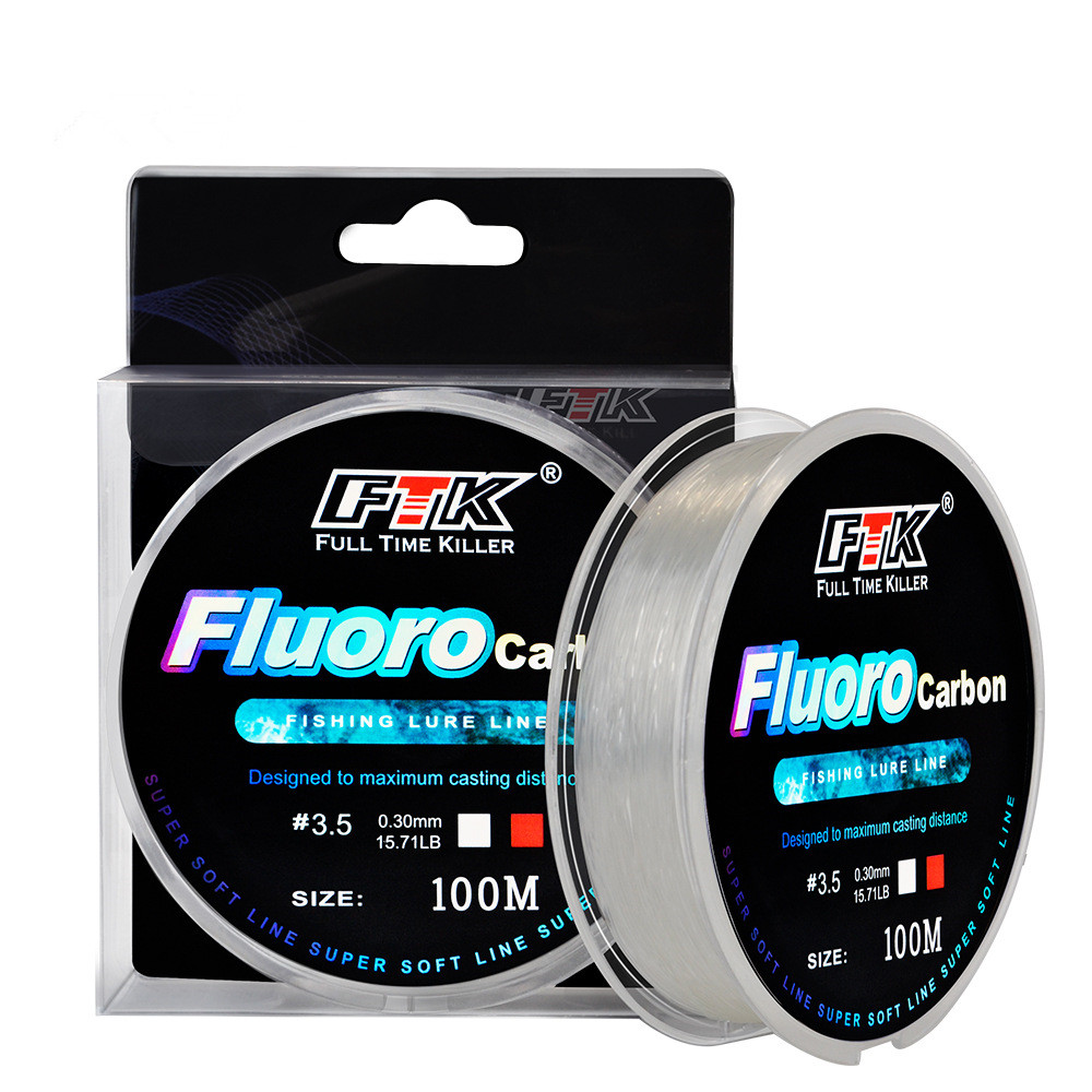 Fluorocarbon Line - خط صيد الطعم الفلوروكربوني بطول 100