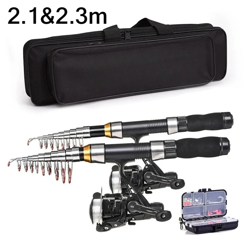 Fishing Line Box - BRAVMAK 2.1/ 2.3 mTelescopic الصيد رود