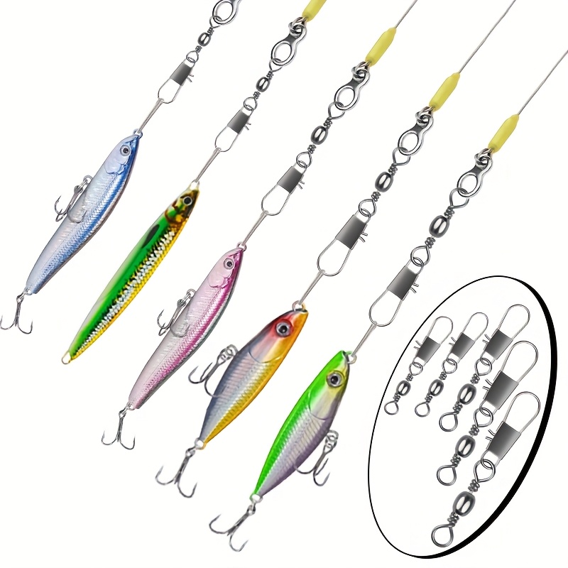 50 قطعة/صندوق دوارات صيد من ال - مراجعة Fishing Line Box وسعره