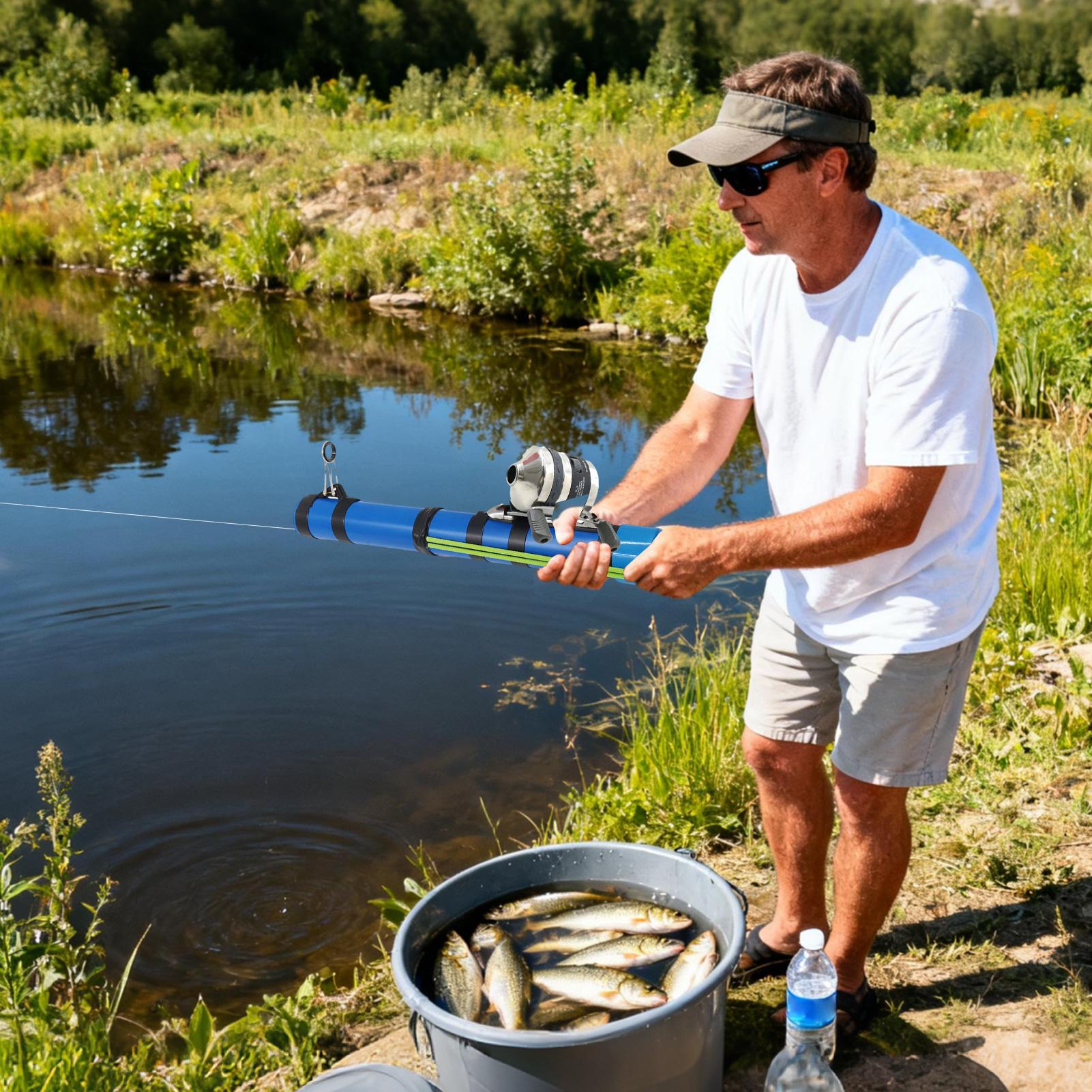 قصبة صيد خشبية مقلاع تصميم أدا - مراجعة Fishing Line Spool وسعره