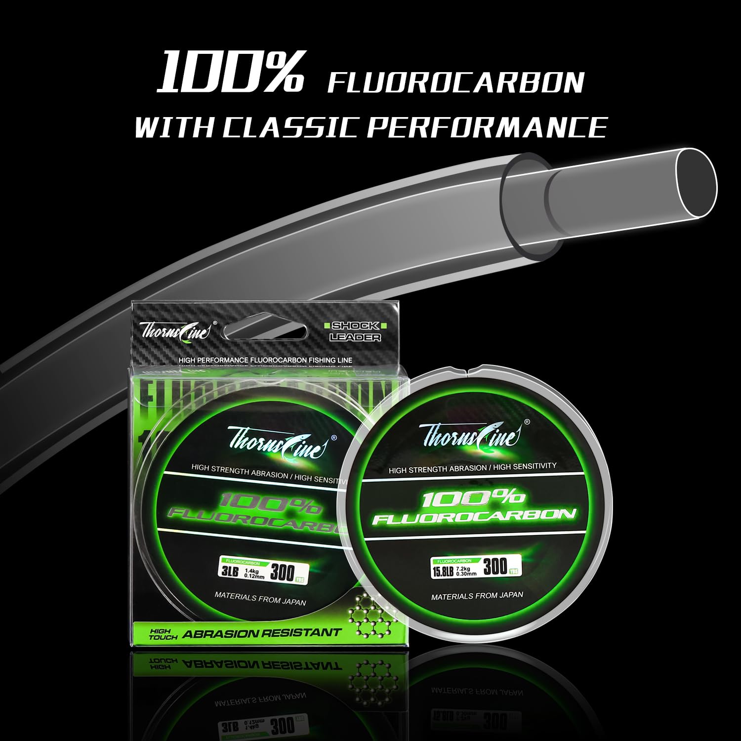 خيط صيد ثورنز لاين 100% فلوروك - مراجعة Fluorocarbon Line وسعره
