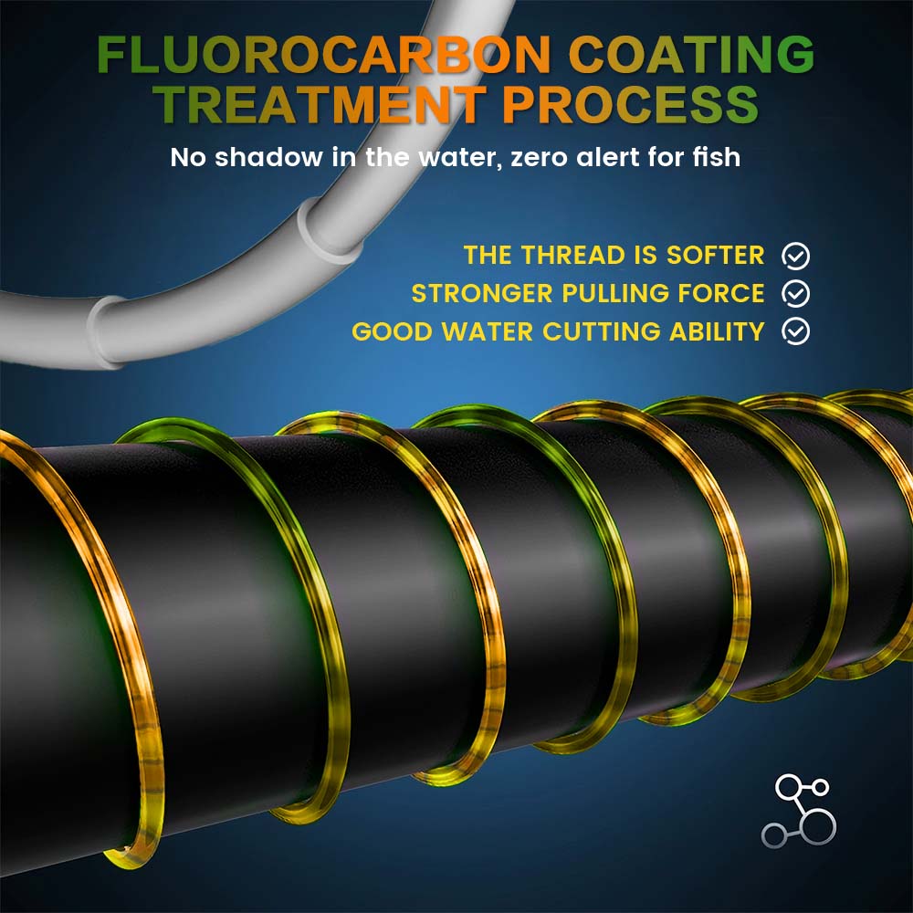 ZUKIBO ثلاثية الأبعاد خط رقطة  - مراجعة Fluorocarbon Line وسعره