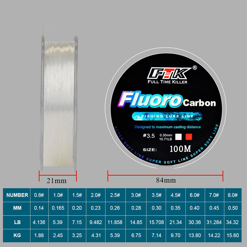 خط صيد الطعم الفلوروكربوني بطو - مراجعة Fluorocarbon Line وسعره
