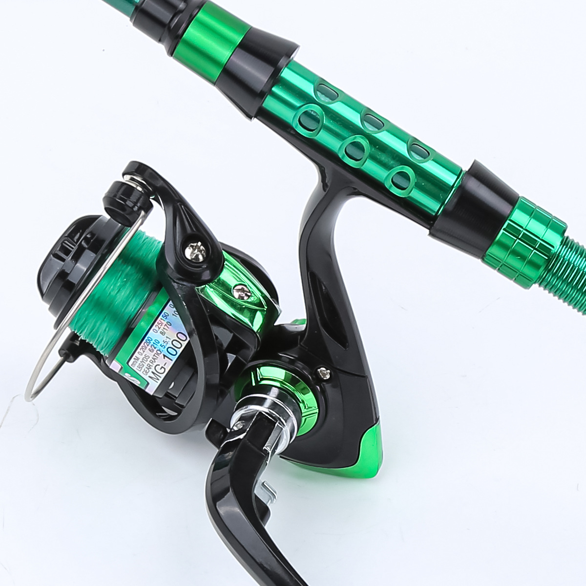 طقم صيد كامل من ألياف الكربون  - مراجعة Fishing Line Spooler وسعره