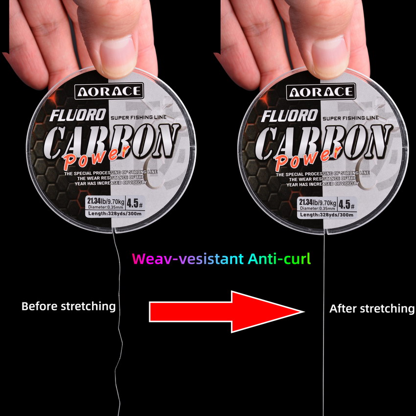 Aorace 300 متر الفلوروكربون خي - مراجعة Fluorocarbon Line وسعره